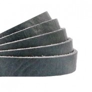 DQ Lederband flach 10mm Bluestone grey